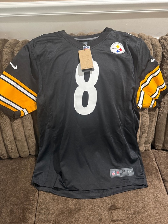 Nike Other - Nike Black & Gold #8 Steelers Football Jersey